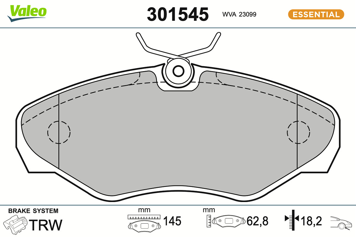 BRAKE PADS REN TRAF